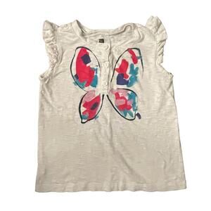 Tea Collection Sleeveless Butterfly Top. Size 4
